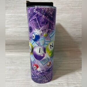 🆕 BINGO ✨ colorful Themed Tumbler NWT